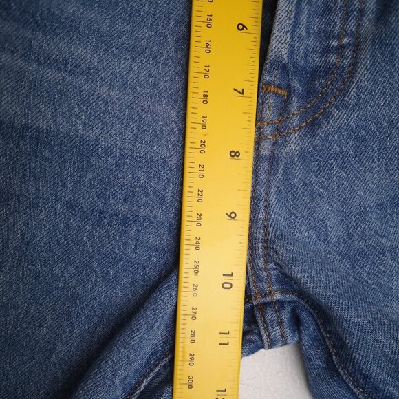 Levi's 501 Ladies Size 25/32 Button Front Distressed Light Wash Blue Jeans - Picture 16 of 16